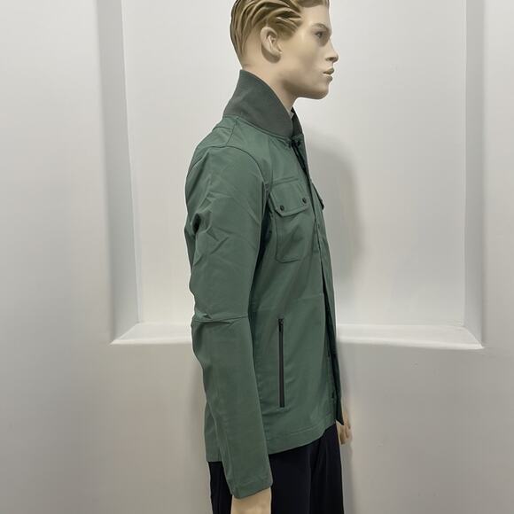 Coldsmoke Men's Green Jacket Zip Up Snaps and patch Size M Brand New With Tag - Picture 3 of 15